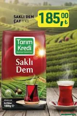 TARIM KREDİ SAKLI DEM SİYAH ÇAY 1 KG fiyat ve kampanya bilgisi